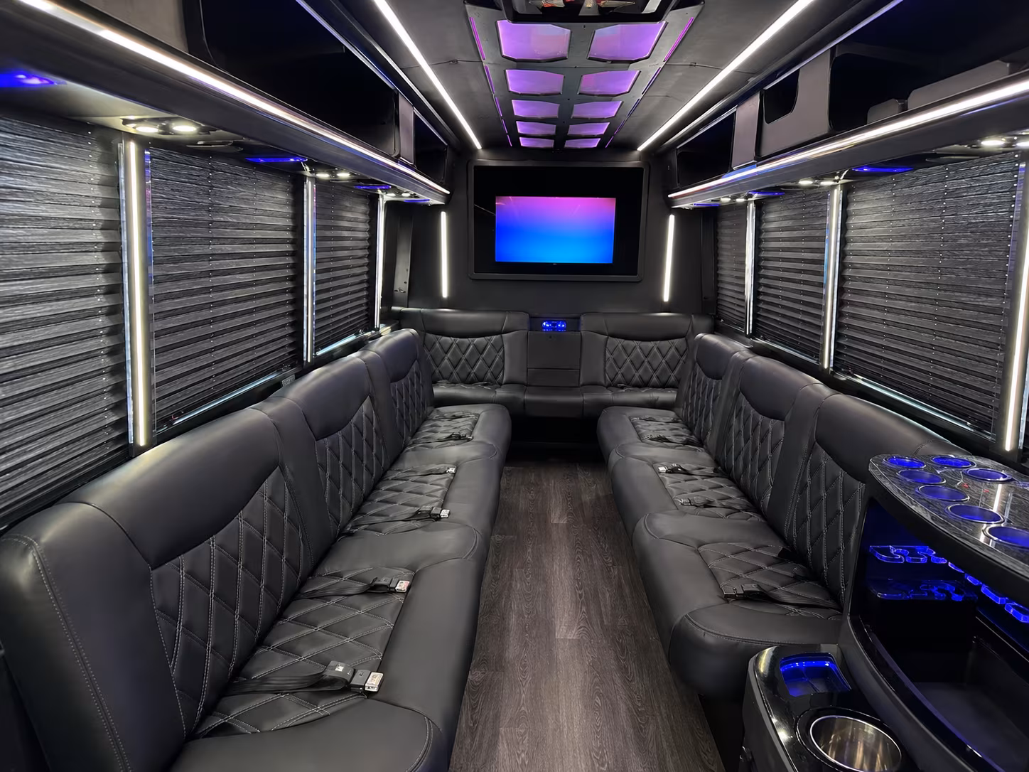 Knoxville Private Event Transportation party bus exterior