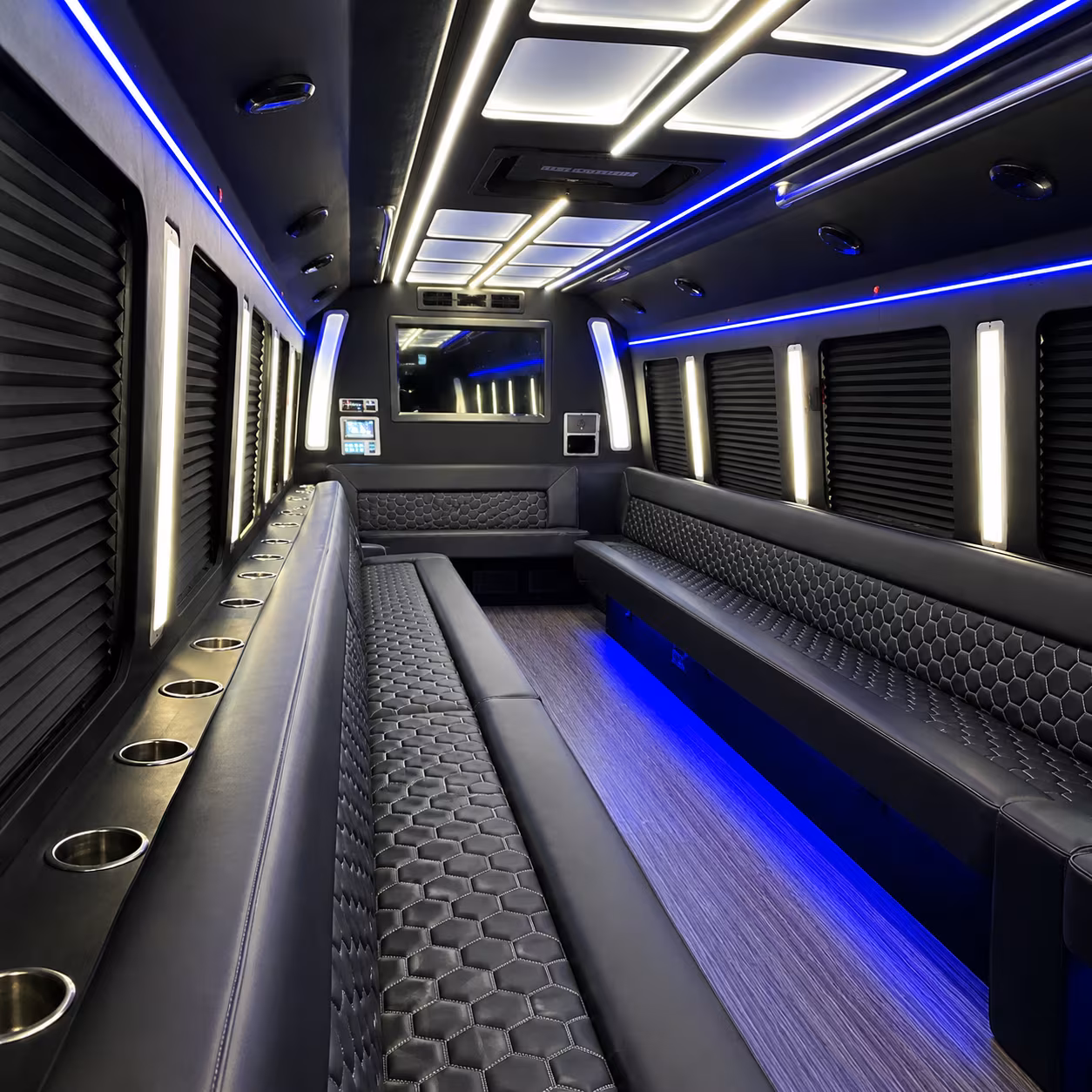 Knoxville Private Event Transportation party bus exterior
