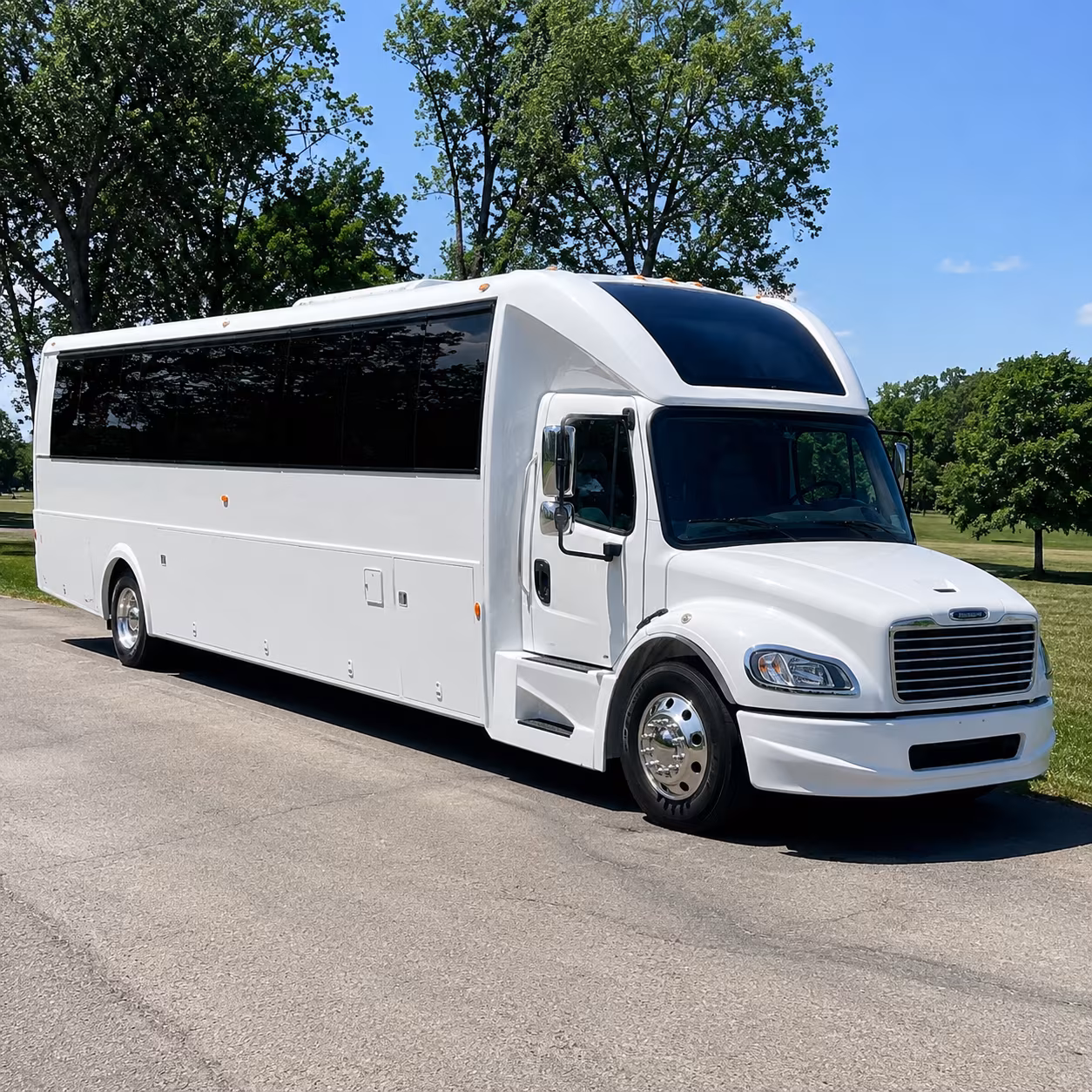 Knoxville Sporting Event Transportation party bus exterior
