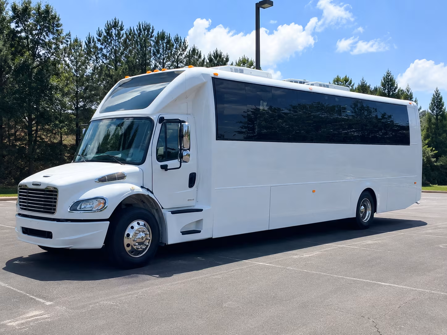 Knoxville Sporting Event Transportation party bus exterior