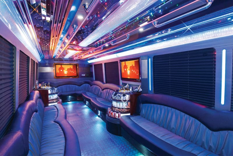Memphis 20 Passenger Party Bus Interior