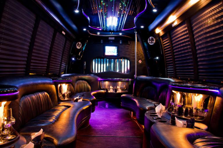 Chattanooga 22 Passenger Party Bus Interior