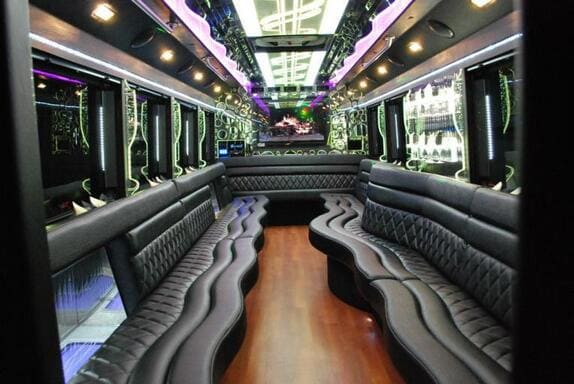 Chattanooga 25 Passenger Limo bus Interior