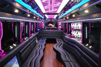 Huntsville 50 Passenger Party Bus Interior